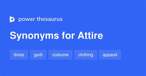 Attire Synonym Meaning