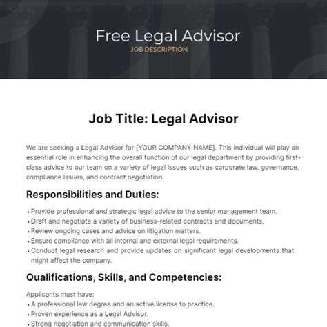 Attorney-Advisor Position Description