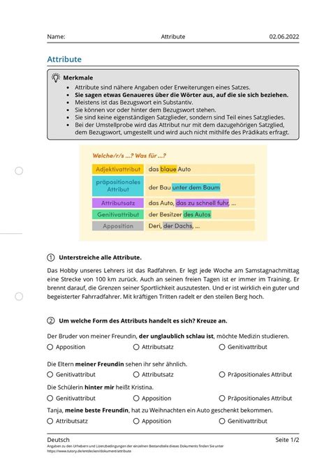 Adverbiale Nebensätze_Übersicht Nebensatz, Deutsch lernen, Deutsch unterricht