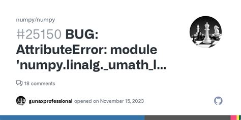 attributeerror: module numpy.linalg._umath_linalg has no attribute _ilp64
