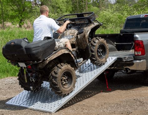 Aluminum Folding Arched Dual Runner ATV Ramps 7'5" Long