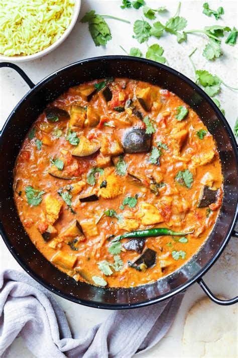 aubergine curry recept