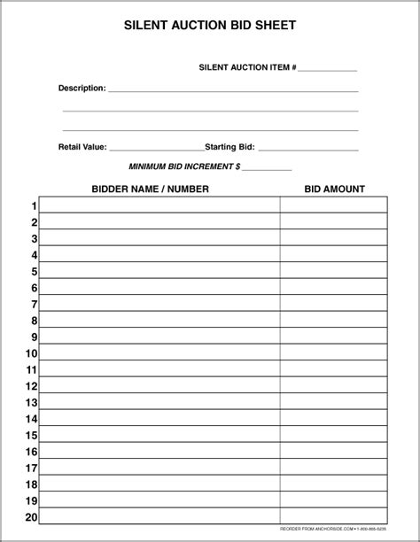 auction works forms