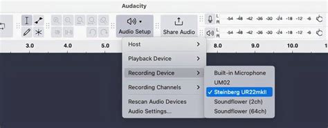 Audacity Select Input