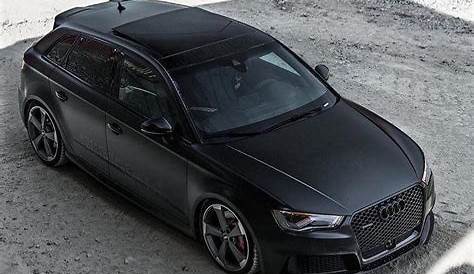 A spectacular shine on this matte black Audi RS3 Sportback