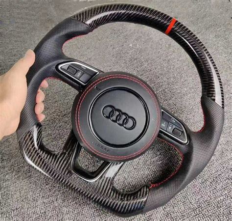 audi carbon fiber steering wheel