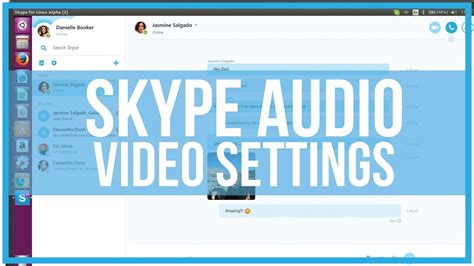 audio and video settings