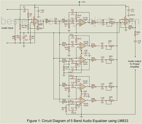 Audio Equalizer Circuit Project
