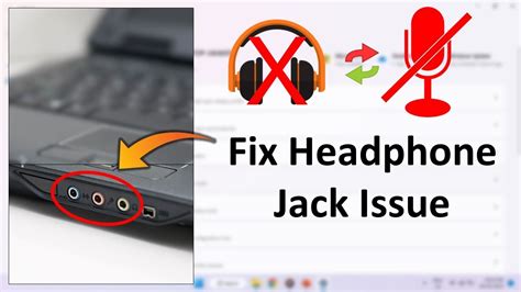 audio jack not working laptop