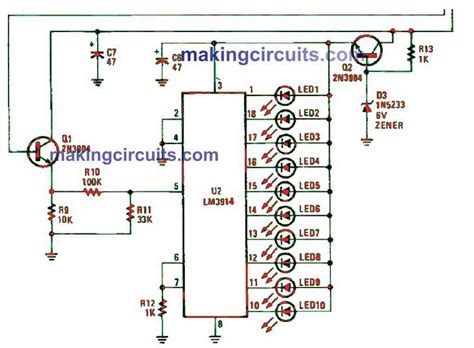 Audio Level Indicator Circuit