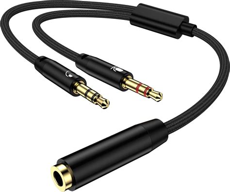 audio mic headset splitter