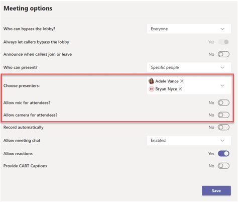 Audio Permissions in Teams