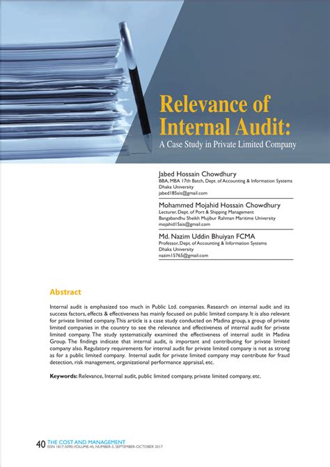 Audit Case Study Pdf