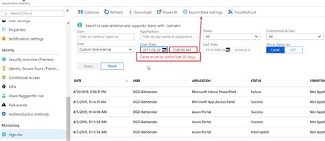 audit sign in logs