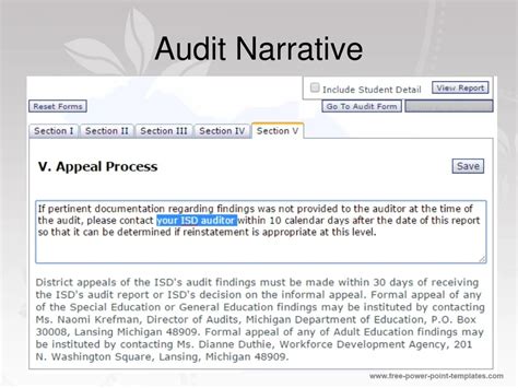 Audit Walkthrough Narrative