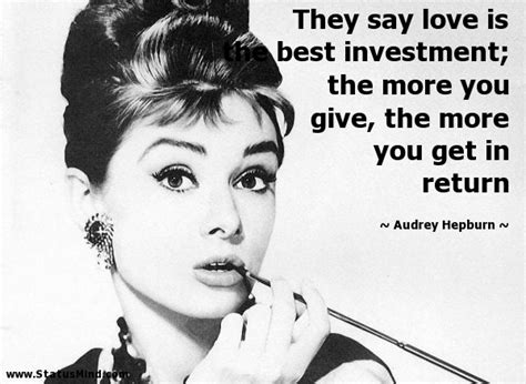 audrey hepburn quotes love