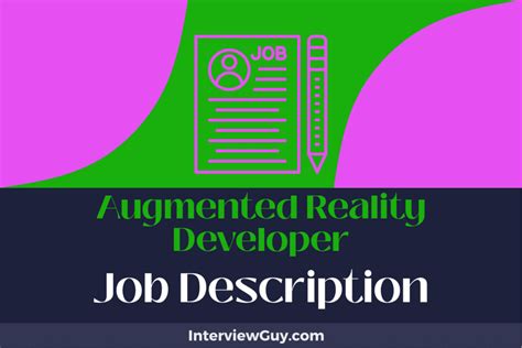 Augmented Reality Developer Job Description