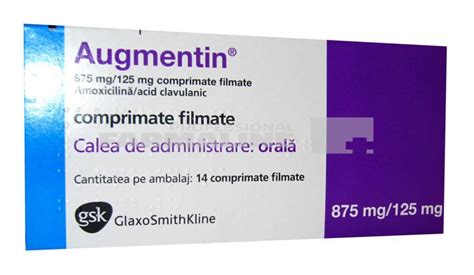 Augmentin 875/125mg tabletės N14