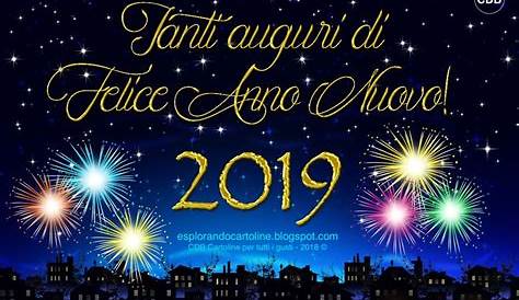 Auguri di buon Anno 2019 Felice anno nuovo a tutti