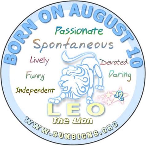 August 10 Horoscope