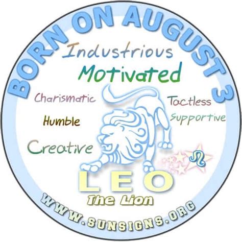 August 3 Horoscope