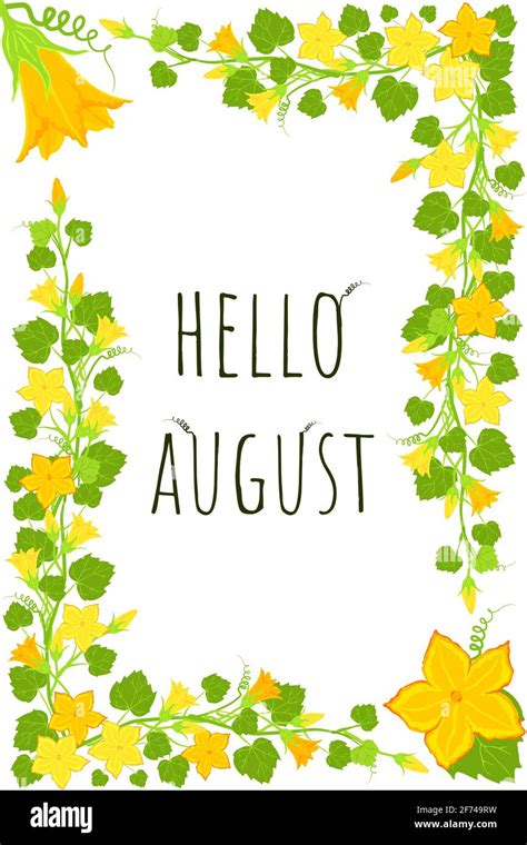 August Border Clipart