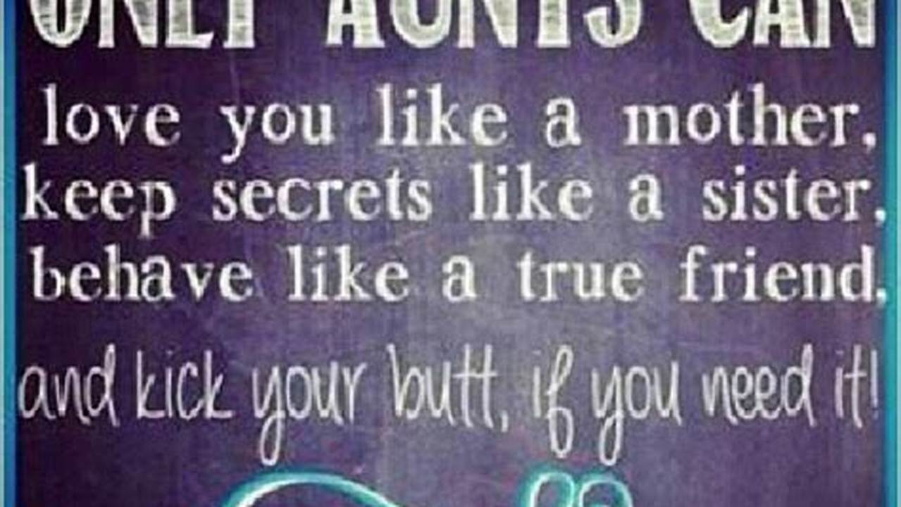 Uncover Heartfelt Truths: Quotes About Aunts Who Nurture, Guide, and Inspire