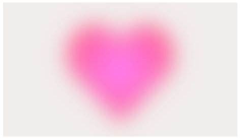 Aura Heart Blurred Gradient Aesthetic Desktop and Phone Wallpaper for