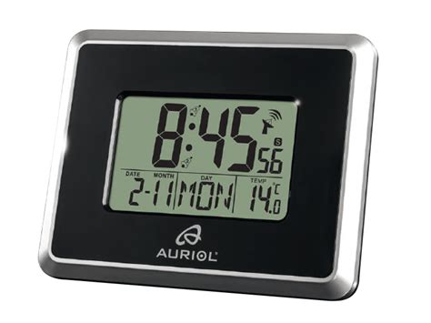 Auriol Radio Controlled Lcd Clock