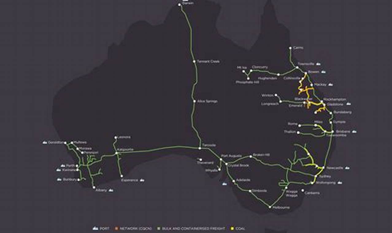 aurizon rail network map