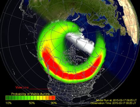 aurora borealis forecast map