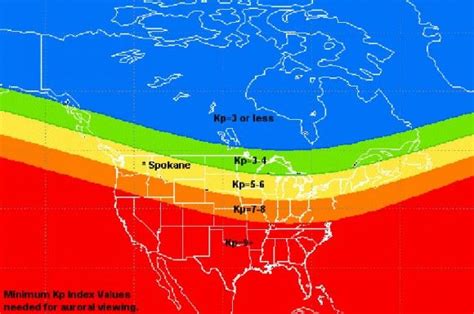 aurora borealis forecast map maine