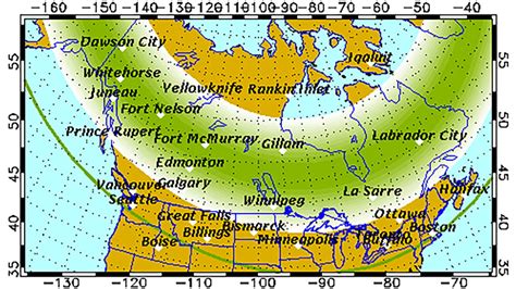 aurora borealis forecast new brunswick