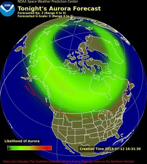 aurora borealis forecast south dakota