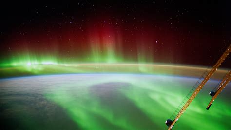 aurora borealis from iss