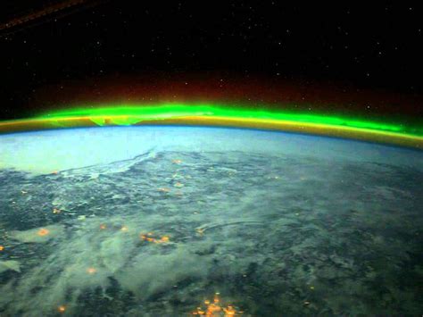 aurora borealis in space