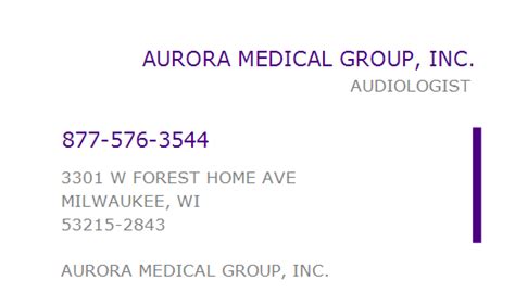 aurora medical group billing