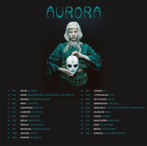 aurora tour dates uk