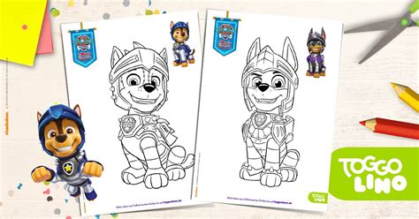 ausmalbild paw patrol toggo