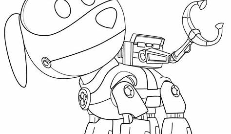 √ Paw Patrol Coloring Pages Robo Dog #20246