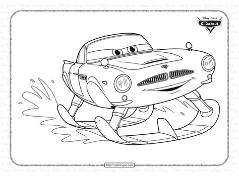 cars2finnmacmissileprintablecoloringpage Disney coloring pages, Cars coloring pages