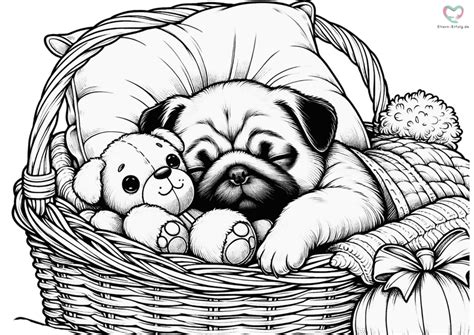 Ausmalbilder Mops Hund