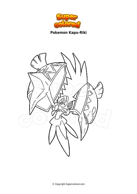 Dibujo de TapuKoko de los Pokémon de la séptima generación Dibujos para colorear pokemon