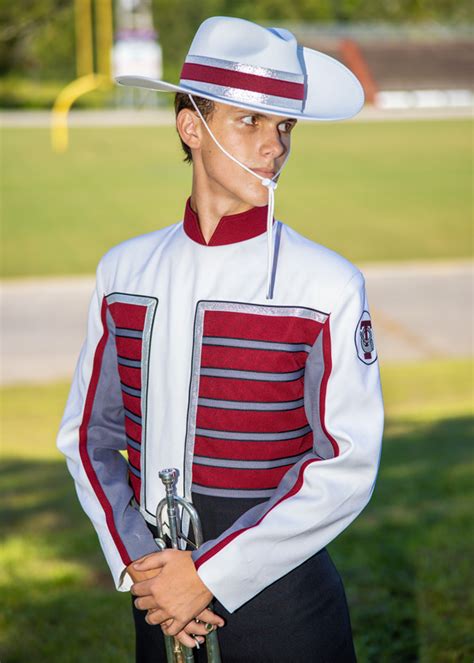 Deluxe Custom EZ Clean Aussie Hat Marching Band Uniforms, Marching Band Shoes, Color Guard