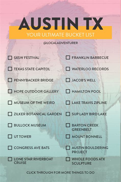 Austin Bucket List