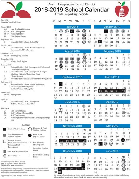 austin public schools calendar 23-24