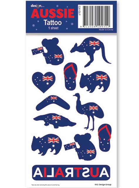 Australia Day Temporary Tattoos