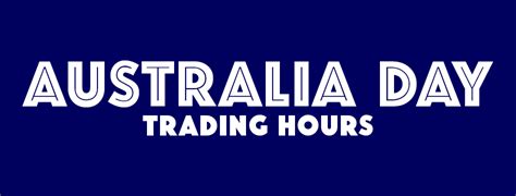 australia day trading hours sa
