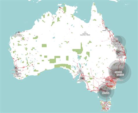 Australia Electricity Map