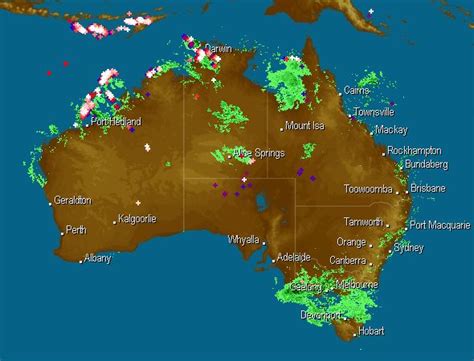 australia rain radar map